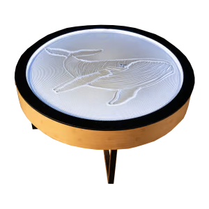 Mesa Areia em Movimento - 85cm - Imbuia